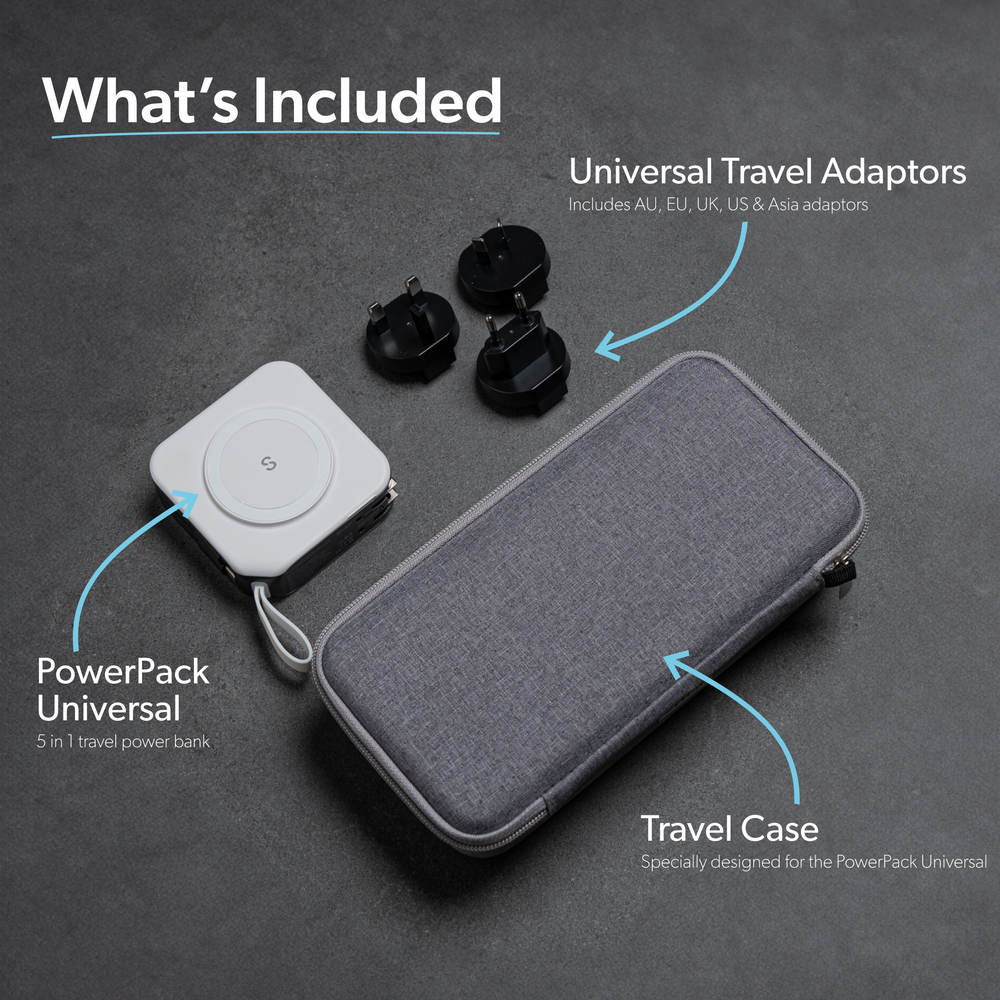 Travel Power Module 5 in 1 Travel Power Bank | PowerPack Universal | SnapWireless®
