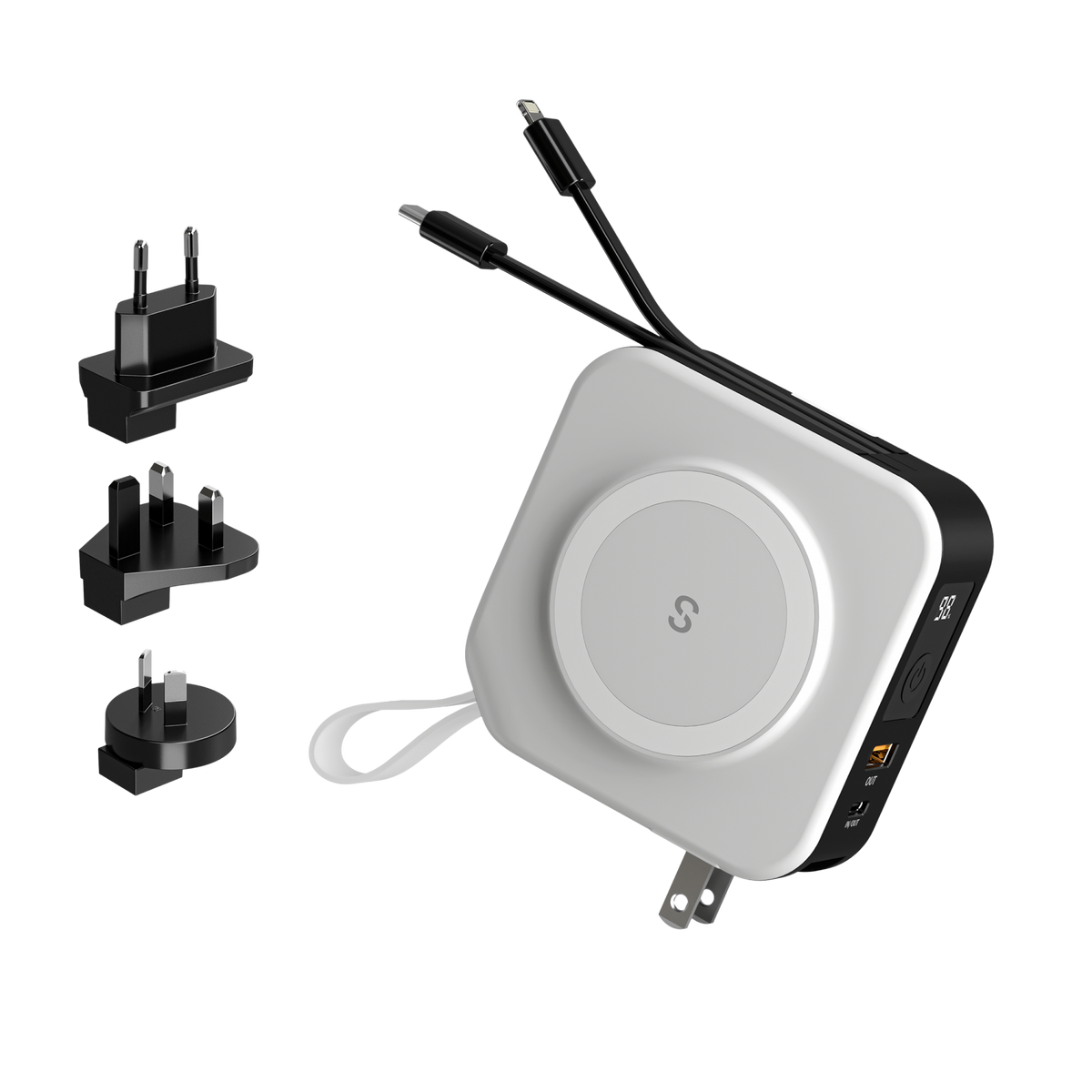 Travel Power Module 5 in 1 Travel Power Bank | PowerPack Universal | SnapWireless®