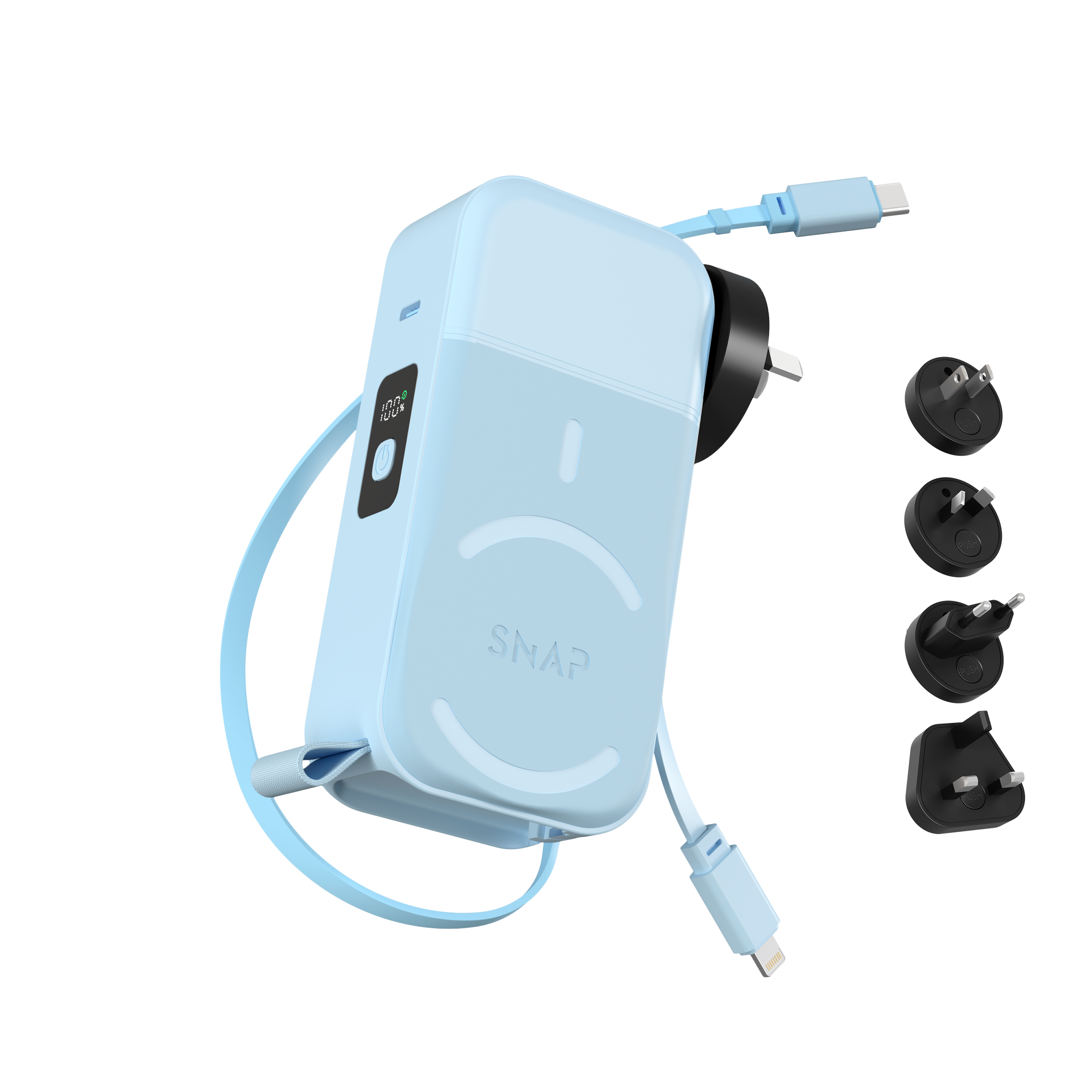 PowerPack Universal 2 - 6 in 1 Travel Power Bank 10,000mAh